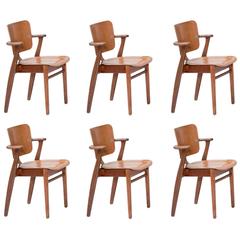 Set of Six Tapiovaara Armchairs, circa 1953