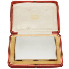 Edward viii Sterling Silver and Enamel Box by Cartier 5