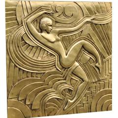 Art Deco 'Folies Bergeres' Wall Plaque