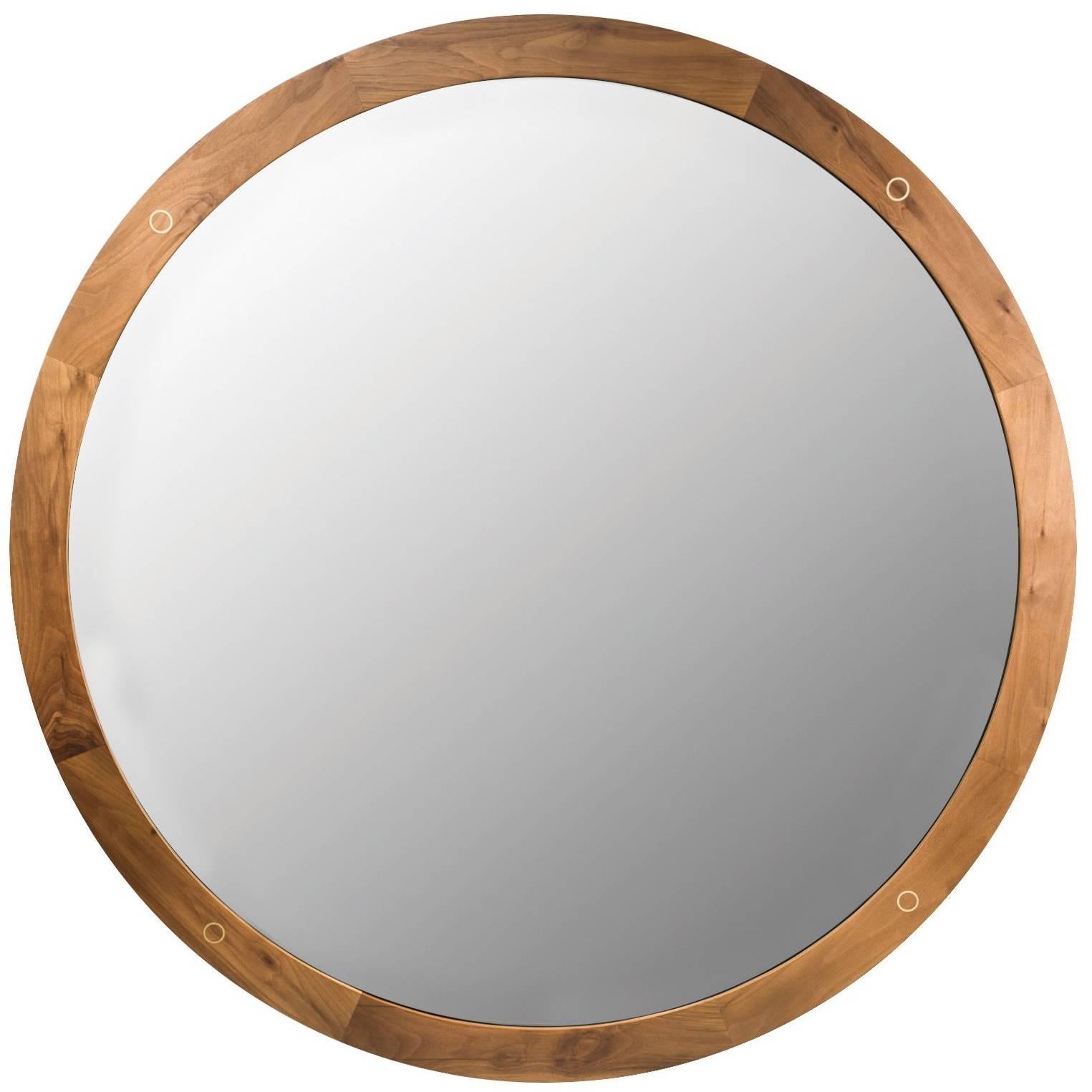 In Stock - Round Fulton Wall Mirror For Sale