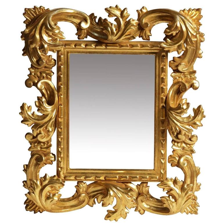 Sophisticated HandCarved Frame Mirror For Sale at 1stdibs