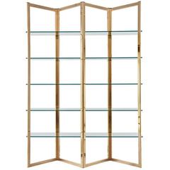 Brass Shelving Unit