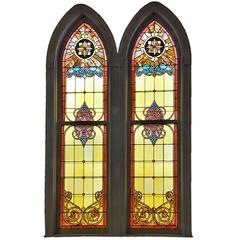 Large Arched Church Window, Four Available 11