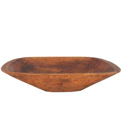 Early 19th Century New England Carved Dough Bowl
