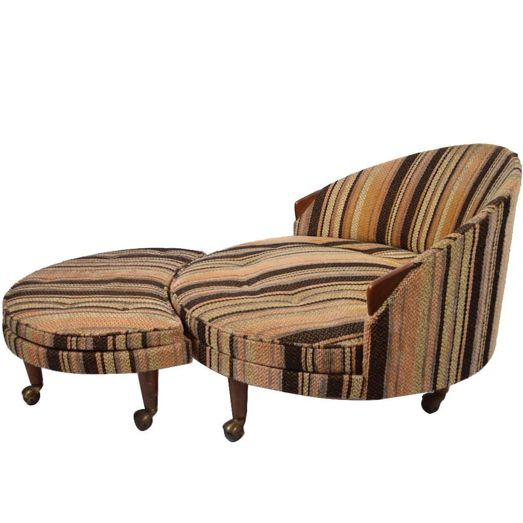 Havana Chair and Ottoman by Pearsall