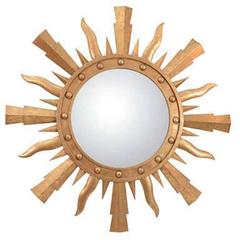 A Gilt Metal Sunburst Mirror 5