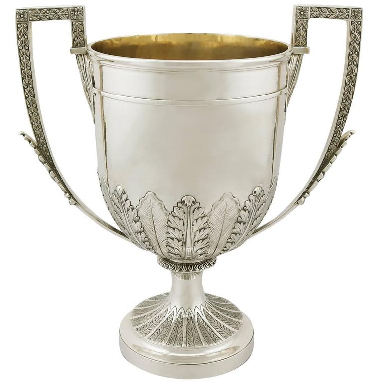 Antique Victorian Sterling Silver Presentation Trophy Cup at 1stDibs
