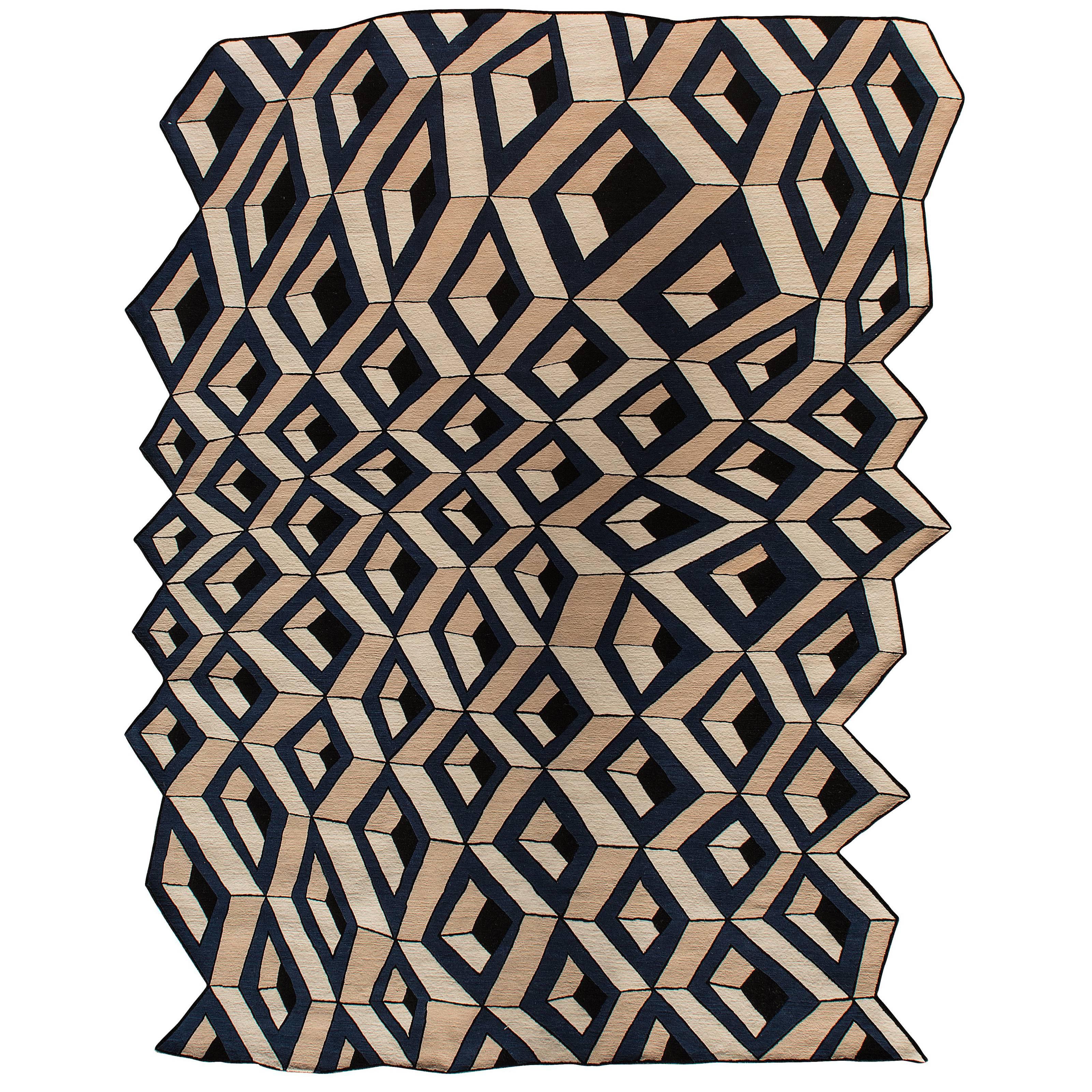 'Sri Di' Hand-Knotted Rug by Atelier Février For Sale