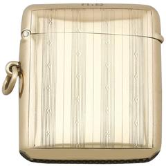 George V 9-Carat Yellow Gold Vesta Case 7