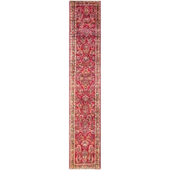 Tapis de couloir persan ancien Sarouk