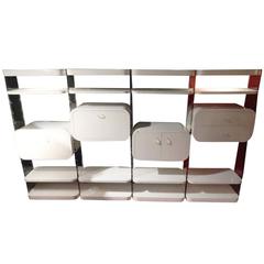 Pierre Cardin Lucite and Lacquer Illuminated Wall Unit, circa 1970s 3