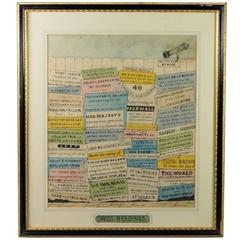 Humorous 19th Century English Hand Colored Print Engraving, circa 1830, Georgian 1