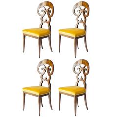Set of Four Antique Biedermeier Seats 3