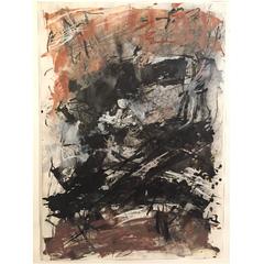 Liz Pannett, 1978 Post Modern Abstract Mixed Media Painting 5