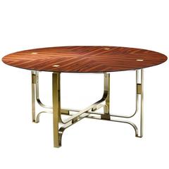 Stunning Round 'Gregory' Dining Table with a Cross Pattern 6