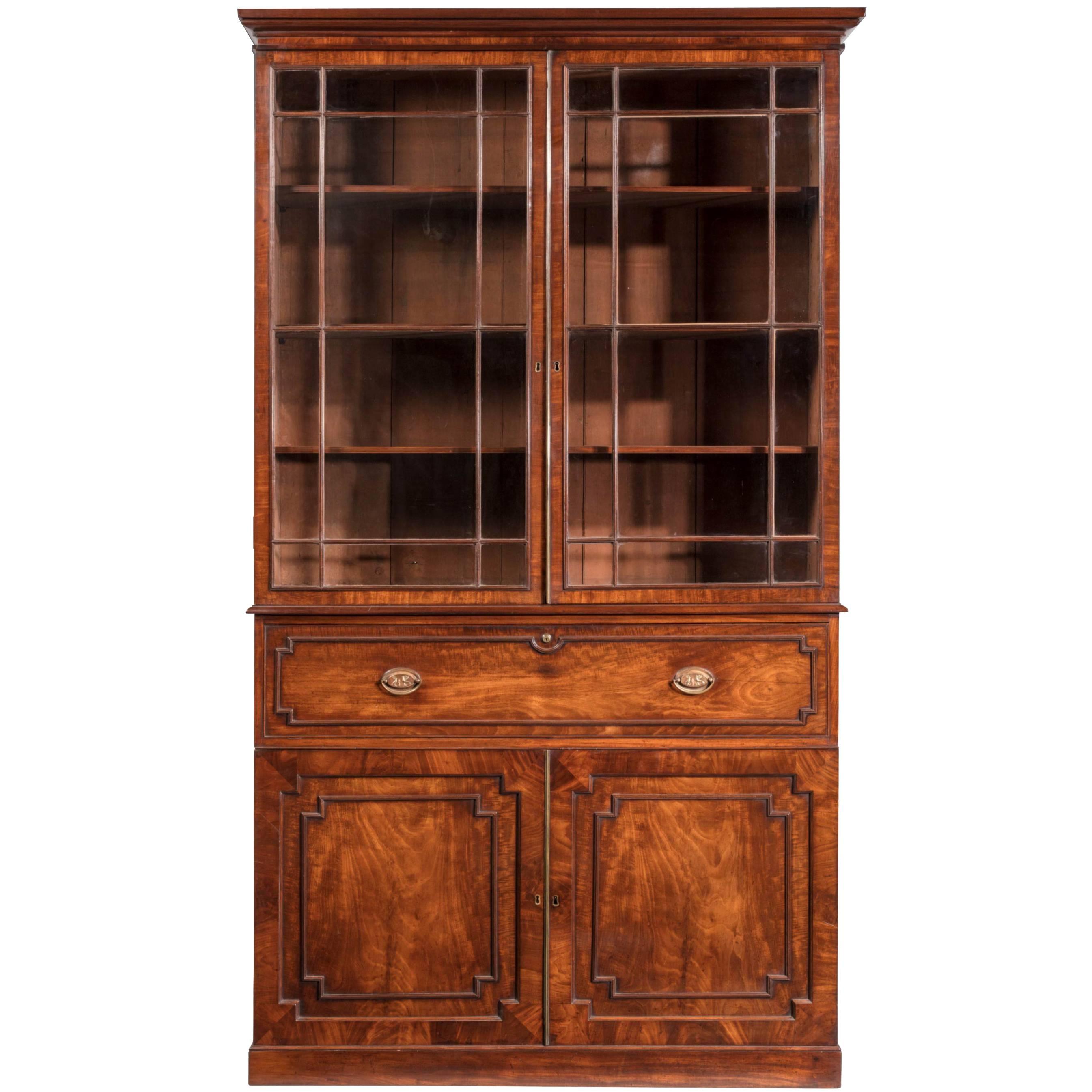 George III Period Estate Secretaire Bookcase