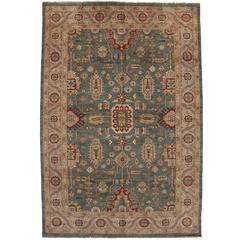 Modern Traditional Oushak Style Rug 11