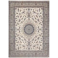 Fine Habibian Vintage Nain Persian Rug 3