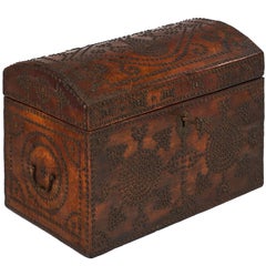 Napoleon III Period 19th Century French Leather Box