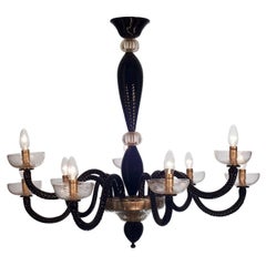 Exquisite 'CÃ Moro' Chandelier with Black Arms 3