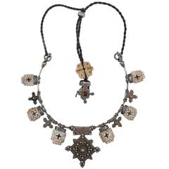 Antique Custom Made Shell Necklace by Famous Moroccan Jeweller Chez Faouzi of Marrakech