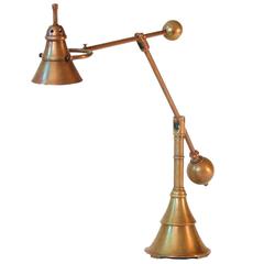 Bronze Adjustable Planetaria Table Lamp by William Lipton Lighting, France