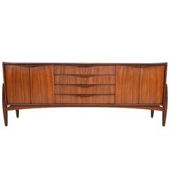 Vintage Elliott's of Newbury Mahogany and Tola Credenza