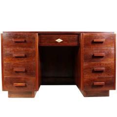 Art Deco Desk in Rosewood, French, circa 1920