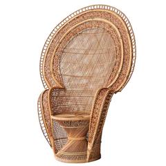 Armchair French of Natural Fiber by Hand 9