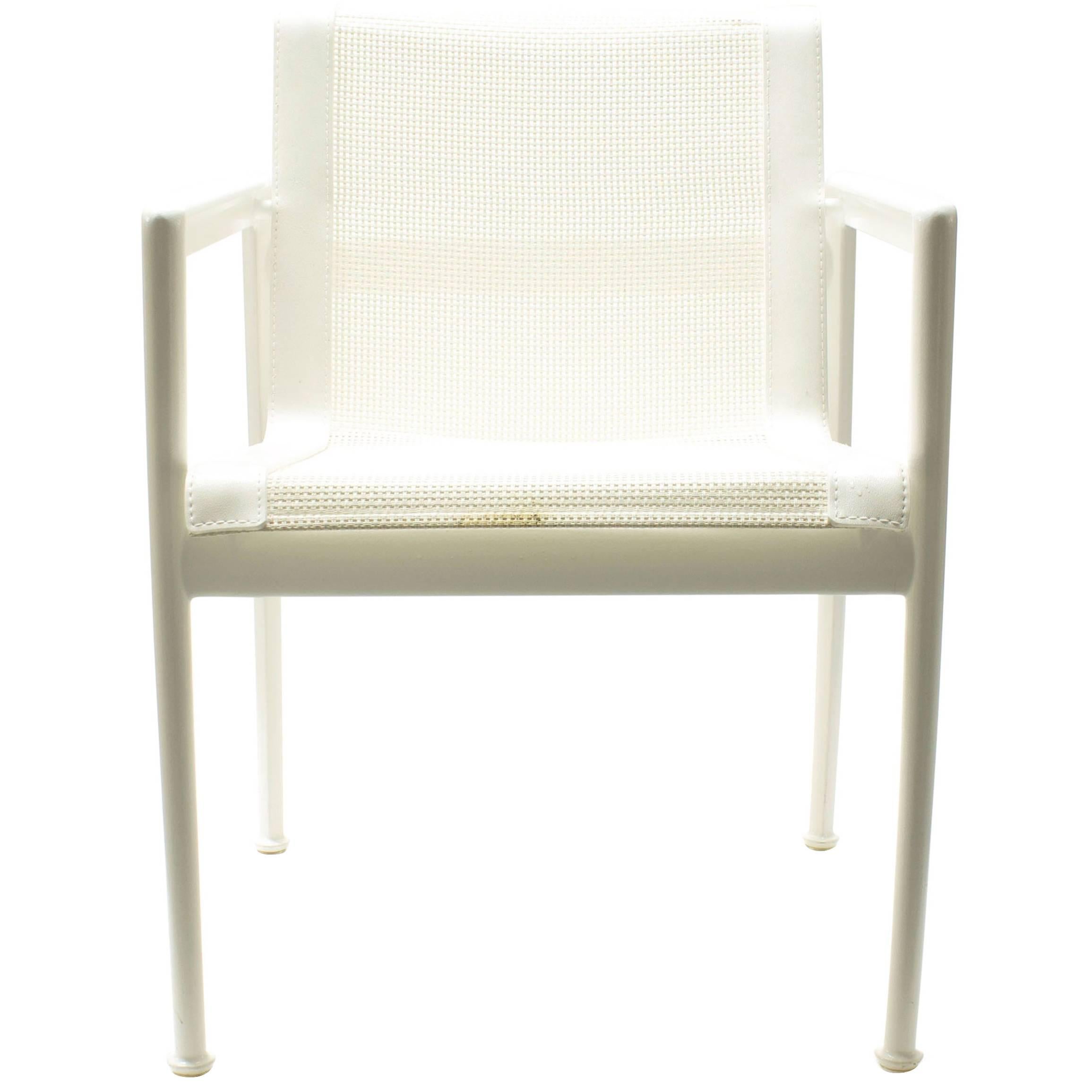 White Richard Schultz 1966 Outdoor Patio Dining Armchair for Knoll, USA For Sale