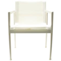 White Richard Schultz 1966 Outdoor Patio Dining Armchair for Knoll, USA