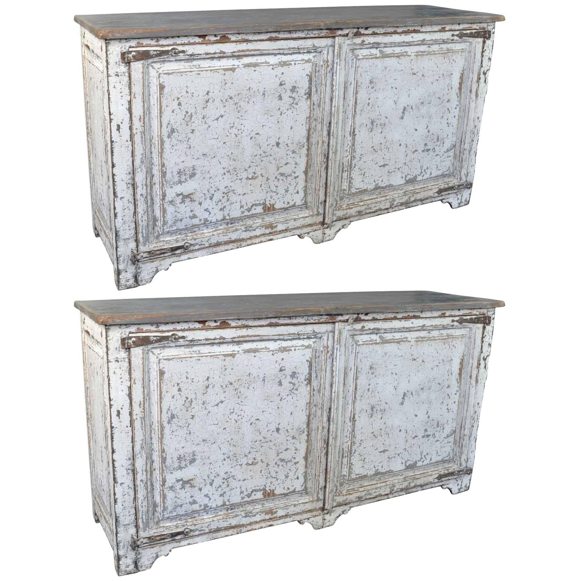 Pair of 19th Century Catalan Primitive Buffets