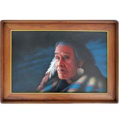 Late 20th Century Southwestern Portrait by Jeff St. John