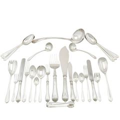 Vintage Sterling Silver Canteen of Cutlery for Twelve Persons