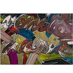 Painting "Vanità Necessità" by Enzio Wenk, Italy, 2010 11