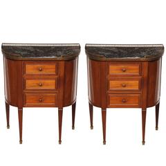 Pair of Sheraton Style Bed Side Tables