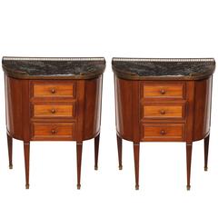 Pair of Sheraton Style Bed Side Tables