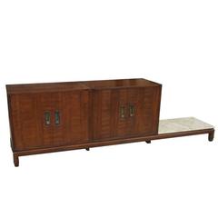 Bert England For Johnson Furniture Mahogany Double Cabinet  