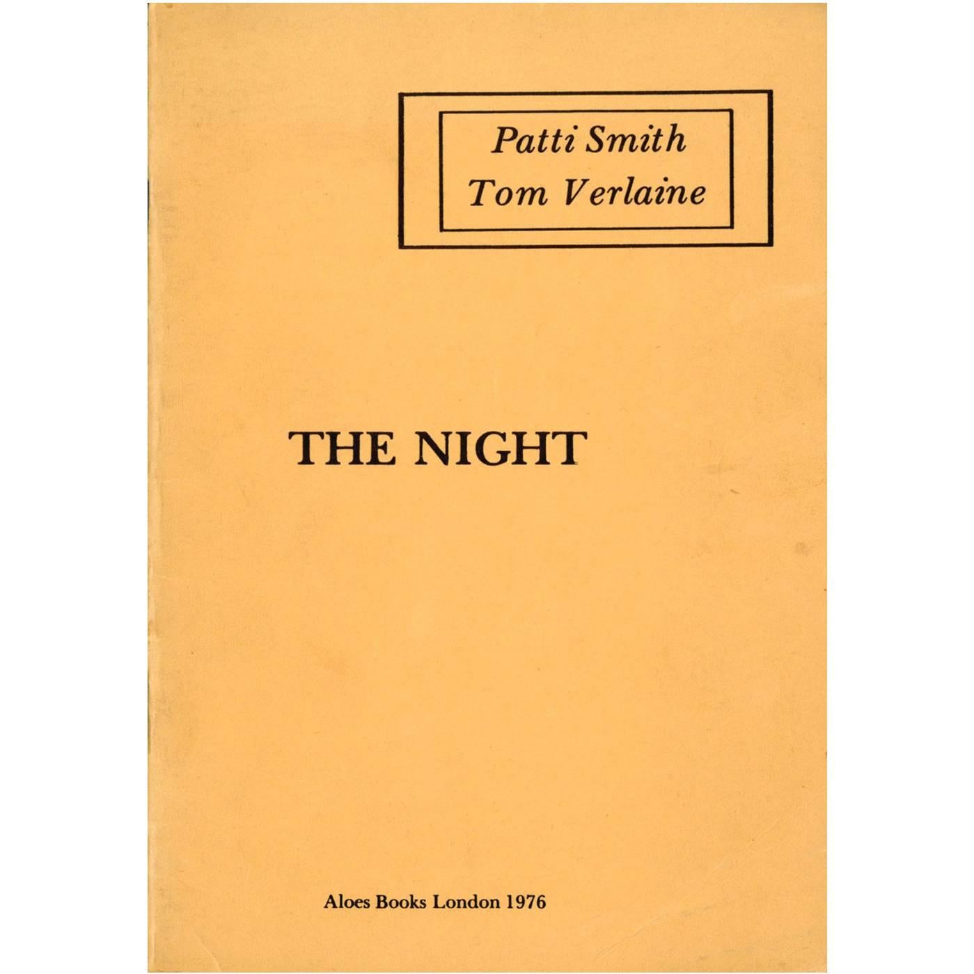 Patti Smith early poetry book "The Night" 1976