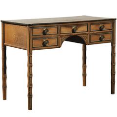 19th Century English Regency Painted Writing Table 3