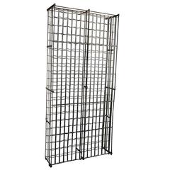 Antique Monumental French Wine Cage in Iron