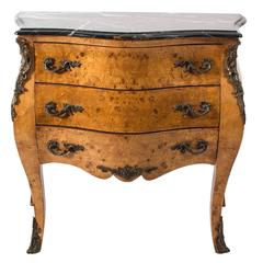 Bombe Marble-Top Chest