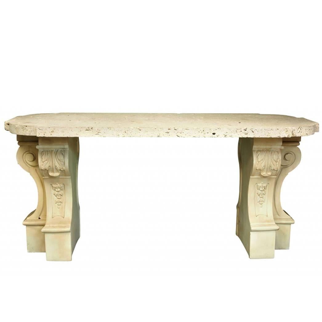 Fossil Stone Sun Room Buffet Table