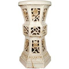 Chinese Floral Ceramic Pedestal 10