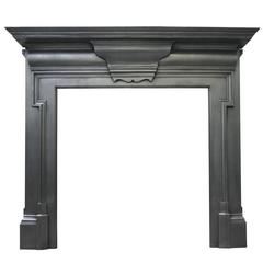 Antique Reclaimed 19th Century Late Victorian Cast Iron Chimneypiece