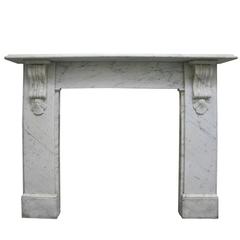 Reclaimed Victorian Carrara Marble Fireplace Surround 8