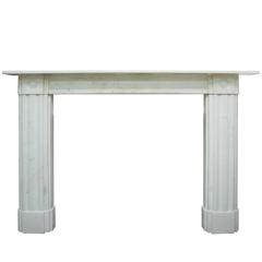 Antique 19th Century Regency Statuary Marble Fireplace Surround 12