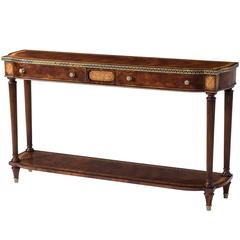 Mahogany Veneered Console Table