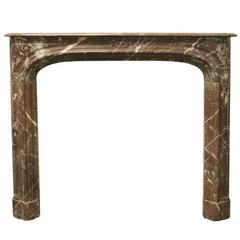 Antique 19th Century Rouge Louis XV Style Marble Fireplace Surround 10