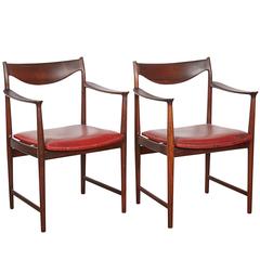 Rosewood Arm Chairs by Torbjorn Afdal, Pair 11